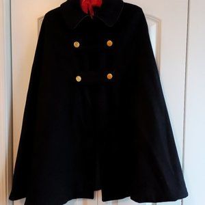 1930'S BLUE WOOL NURSING SCHOOL CAPE